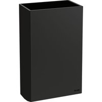 Delabie Abfallbehälter re-eckig W.-Mont. 20l Edst. matt schwarz von DELABIE