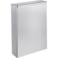 Delabie Abfallbehälter re-eckig W.-Mont. Flach 4,5l Edst. sat. von DELABIE