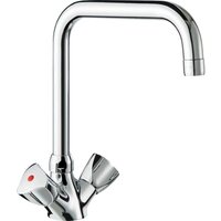 Delabie MBatt. 1-Lochbrg. 45l/min, Schwenkausl. L200, Bediengriffe von DELABIE