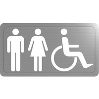 Delabie W-Symbol Barrierefr. Unisex Edst. 1.4301 sat (ex-0011380000) von DELABIE