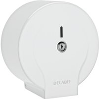 Delabie WC-Papierhalter f. Papierrolle 200m Stahl lackiert weiß Delabie WC-Papierhalter f. Papierrolle 200m Stahl lackiert weiß von DELABIE