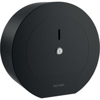 Delabie WC-Papierhalter f. Papierrolle 400m Edst. 1.4301 matt schwarz Delabie WC-Papierhalter f. Papierrolle 400m Edst. 1.4301 matt schwarz von DELABIE