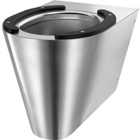 Delabie WC S21 S wandh. Edst. 1.4301 satiniert +2 Sitzbacken schwarz Delabie WC S21 S wandh. Edst. 1.4301 satiniert +2 Sitzbacken schwarz von DELABIE