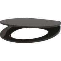Delabie WC-Sitz Slim BCN schwarz Duroplast mit Deckel mit Abs-Auto. von DELABIE