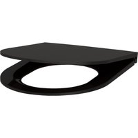 Delabie WC-Sitz Slim S21 schwarz Duroplast mit Deckel mit Abs-Auto. von DELABIE