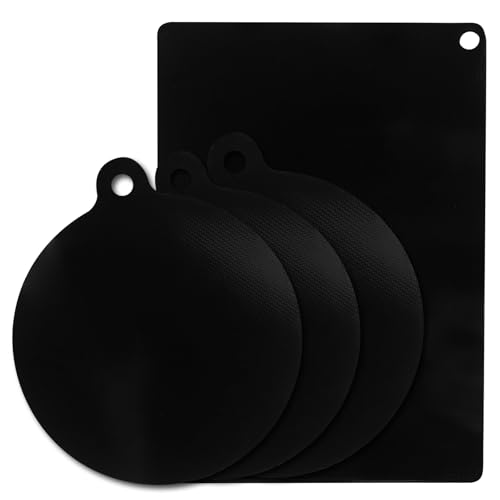 4 Stück Induktionsschutzmatte Herdabdeckplatte Silikon Induktionsmatte Herdabdeckung rutschfest Induktionskochfeld Schutzmatte Hitzebeständig Induktionsfeld Abdeckung (0.7mm) von DELAESI