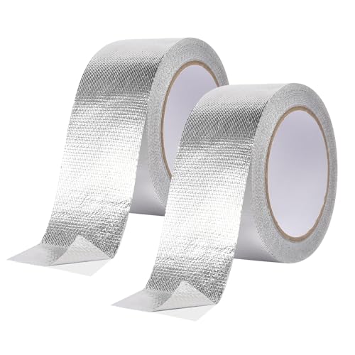 DELAESI Aluminium Klebeband 2 Rollen Alu Klebeband 50mm x 20 m Hitzebeständiges Klebeband Hitzebeständig Aluband Selbstklebend Auspuff Dichtband für Schlauch und Auto Verwendung DELAESI Aluminium Klebeband 2 Rollen Alu Klebeband 50mm x 20 m Hitzebeständiges Klebeband Hitzebeständig Aluband Selbstklebend Auspuff Dichtband für Schlauch und Auto Verwendung von DELAESI