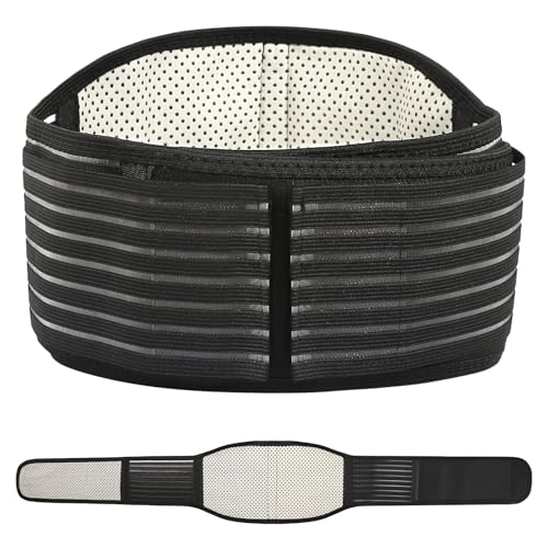 DELAESI Rückenbandage Selbsterhitzung Rückengurt Rückenstütze Magnetfeldtherapie Nierengurt Herren Damen Ruckenstutzgurtel für Skoliose Ischias Schmerzlinderung (XL) von DELAESI