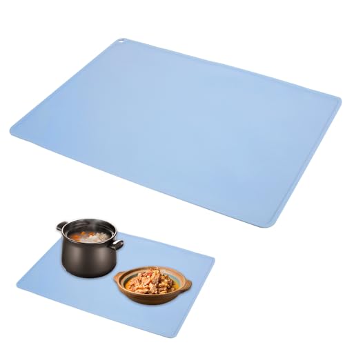 Malunterlage für Kinder Bastelunterlage 60 x 40cm Silikonmatte Groß Mehrzweck Antihafte Silikon Unterlage Wiederverwendbare Knetunterlage für Basteln Malen von DELAESI