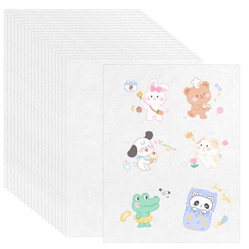 25 Blatt Schrumpffolie zum Bemalen A4 Schrumpfpapier Schrumpffolien Durchscheinend Shrink Plastic Sheets Schrumpffolie Set für Kinder Erwachsene DIY Handwerk von DELAESI