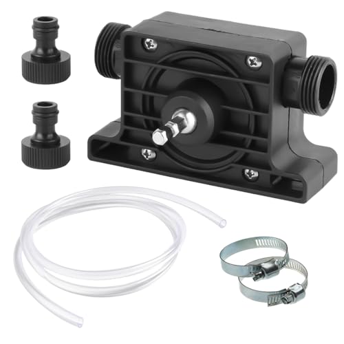 Bohrmaschinenpumpe Mini Elektrische Bohrpumpe Mit 2M Schlauch Pumpe Akkuschrauber Tragbare Elektrobohrpumpe Diesel Ölflüssigkeit Wasser Selbstansaugende Transferpumpen Schnelle Pumpgeschwindigkeit von DELAIHUIL