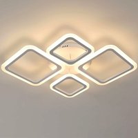 Quadratische LED-Deckenleuchte aus Acryl (41W, weiß, warmweißes Licht 3000K, 220V) von DELAVEEK