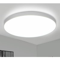 Delaveek - Moderne LED-Deckenleuchte 18W Weiß LED-Deckenleuchte für Schlafzimmer, Küche, Badezimmer, Ø23CM Kaltes weißes Licht 6500K von DELAVEEK