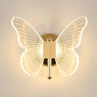 Delaveek - Wandleuchte Schmetterling led 10W: Kreative Wandlampe, einstellbare 3-Farben 3000K-6500K für Nachttisch, Schlafzimmer von DELAVEEK
