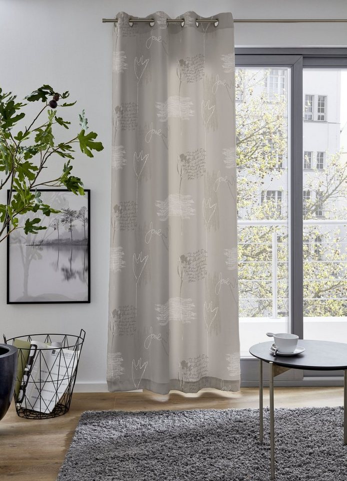my home Vorhang AMSTERDAM, Ösen (1 St), verdunkelnd, blickdicht, bedruckt, 135x235 cm von my home