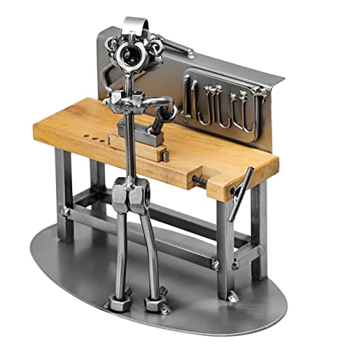 metalman24 Schraubenmännchen Tischler Schreiner - Handarbeit Geschenkidee Metallfigur Metallmännchen Stahlfigur Schraubenmännle - Deko für Büro & Zuhause metalman24 Schraubenmännchen Tischler Schreiner - Handarbeit Geschenkidee Metallfigur Metallmännchen Stahlfigur Schraubenmännle - Deko für Büro & Zuhause von metalman24