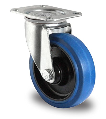 Blue Wheels 80mm Lenkrolle NEU von DELEX-Rollen