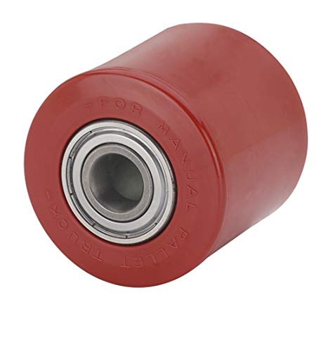 Hubwagenwalze ø 82 mm Breite 70 mm Achsloch 20 mm Polyurethan rot Räder Rollen Hubwagen Ersatzrolle von DELEX-Rollen