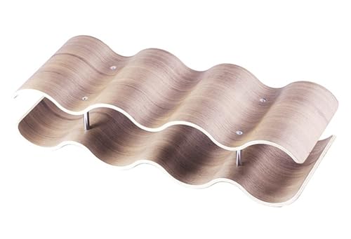 Countertop Wine Rack Freestanding Wine Bottle Rack - 4 Tier Wooden Wine Storage Rack - Suitable for Cabinets - Home Kitchen Bar Wine Storage(Natural) von DELHXPBML