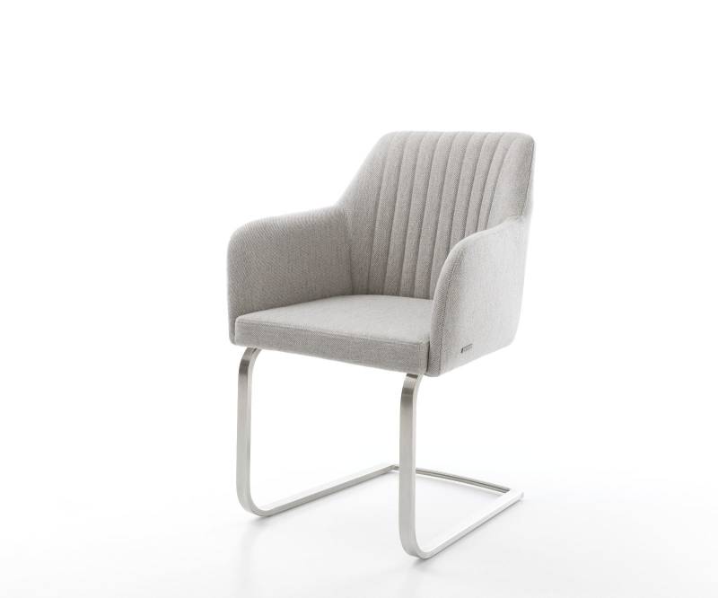 Freischwinger Greg-Flex Stripes Hellgrau Freischwinger flach Edelstahl Taschenfederkern Freischwinger Greg-Flex Stripes Hellgrau Freischwinger flach Edelstahl Taschenfederkern von DELIFE