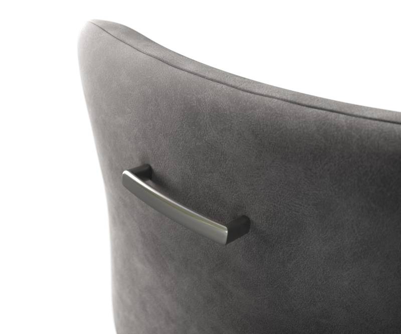 Barstuhlgriff Flex-Flach Edelstahl Silber von DELIFE