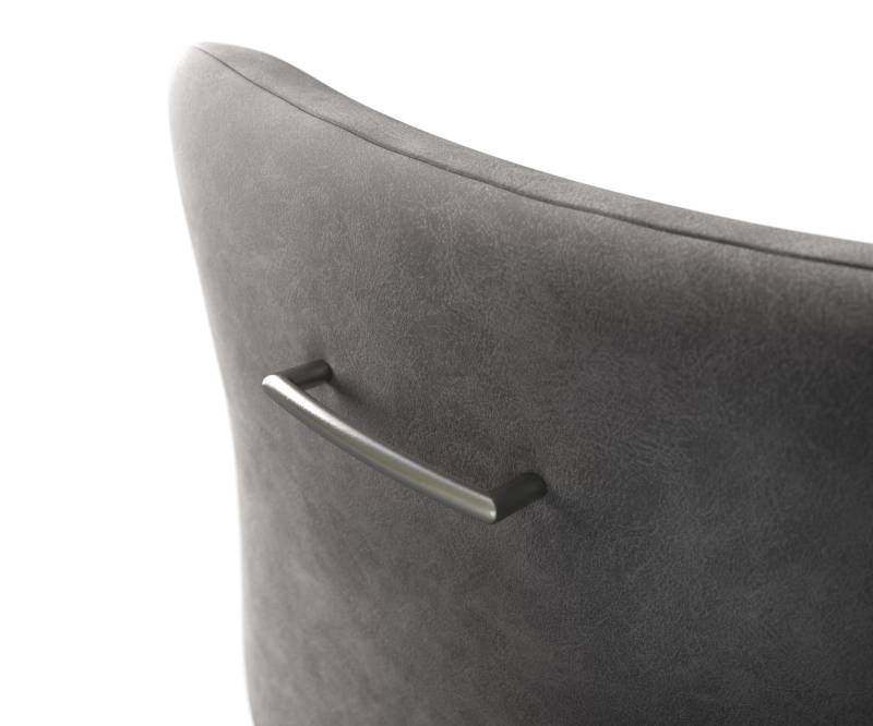 Barstuhlgriff Flex-Rund Edelstahl Silber von DELIFE