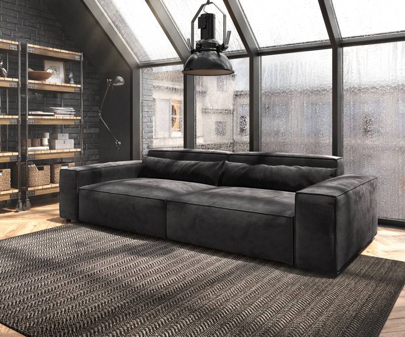 Big-Sofa Sirpio XL 270x130 cm Mikrofaser Schwarz Big-Sofa Sirpio XL 270x130 cm Mikrofaser Schwarz von DELIFE