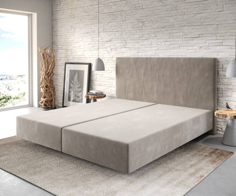 Boxspringgestell Dream-Well 180x200 cm Mikrofaser Beige Boxspringgestell Dream-Well 180x200 cm Mikrofaser Beige von DELIFE