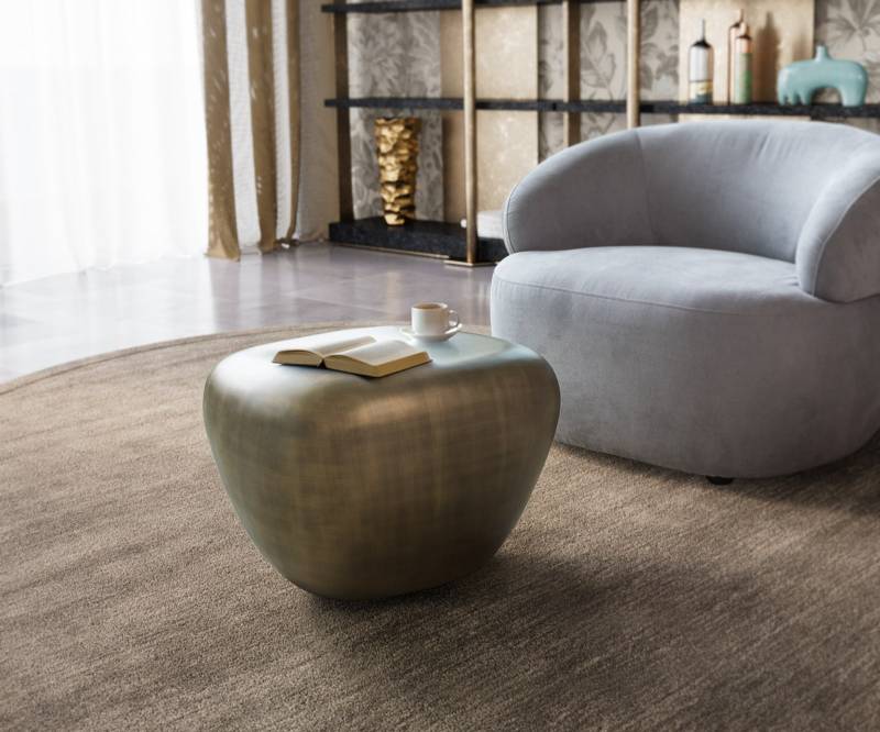 Couchtisch Caramia 65x55 cm Metallic Gold von DELIFE