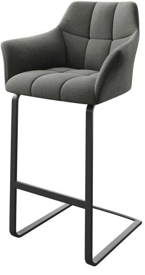 DELIFE Barhocker Yulo-Flex, Freischwinger flach Metall Strukturstoff Anthrazit DELIFE Barhocker Yulo-Flex, Freischwinger flach Metall Strukturstoff Anthrazit von DELIFE