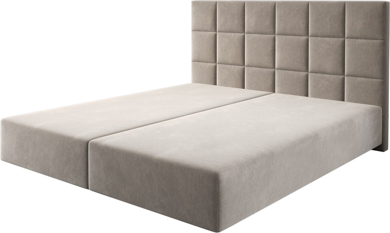 DELIFE Bettgestell Dream-Fine, Mikrofaser Beige 180x200 cm von DELIFE