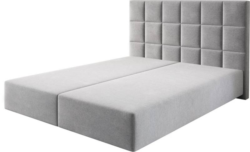 DELIFE Bettgestell Dream-Fine, Mikrofaser Grau 160x200 cm von DELIFE