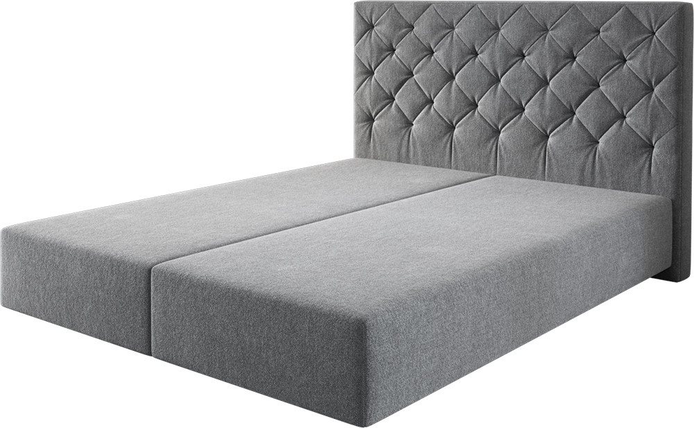 DELIFE Bettgestell Dream-Great, Mikrofaser Anthrazit 160x200 cm von DELIFE