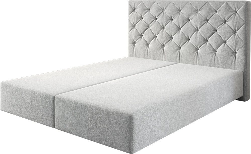 DELIFE Bettgestell Dream-Great, Mikrofaser Silbergrau 160x200 cm DELIFE Bettgestell Dream-Great, Mikrofaser Silbergrau 160x200 cm von DELIFE