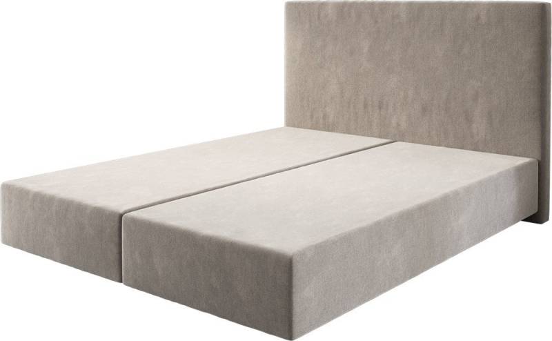 DELIFE Bettgestell Dream-Well, Mikrofaser Beige 160x200 cm Bettgestell von DELIFE
