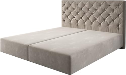 DELIFE Boxspringgestell Dream-Great Mikrofaser Beige 180x200 cm DELIFE Boxspringgestell Dream-Great Mikrofaser Beige 180x200 cm von DELIFE