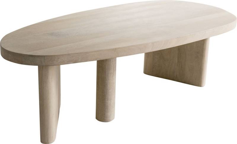 DELIFE Couchtisch Wido, Mango White Wash 110x50 cm Couchtisch von DELIFE