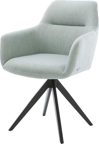 DELIFE Polsterstuhl Pejo-Flex Kreuzgestell kantig Schwarz Stripes Mint Taschenfederkern DELIFE Polsterstuhl Pejo-Flex Kreuzgestell kantig Schwarz Stripes Mint Taschenfederkern von DELIFE