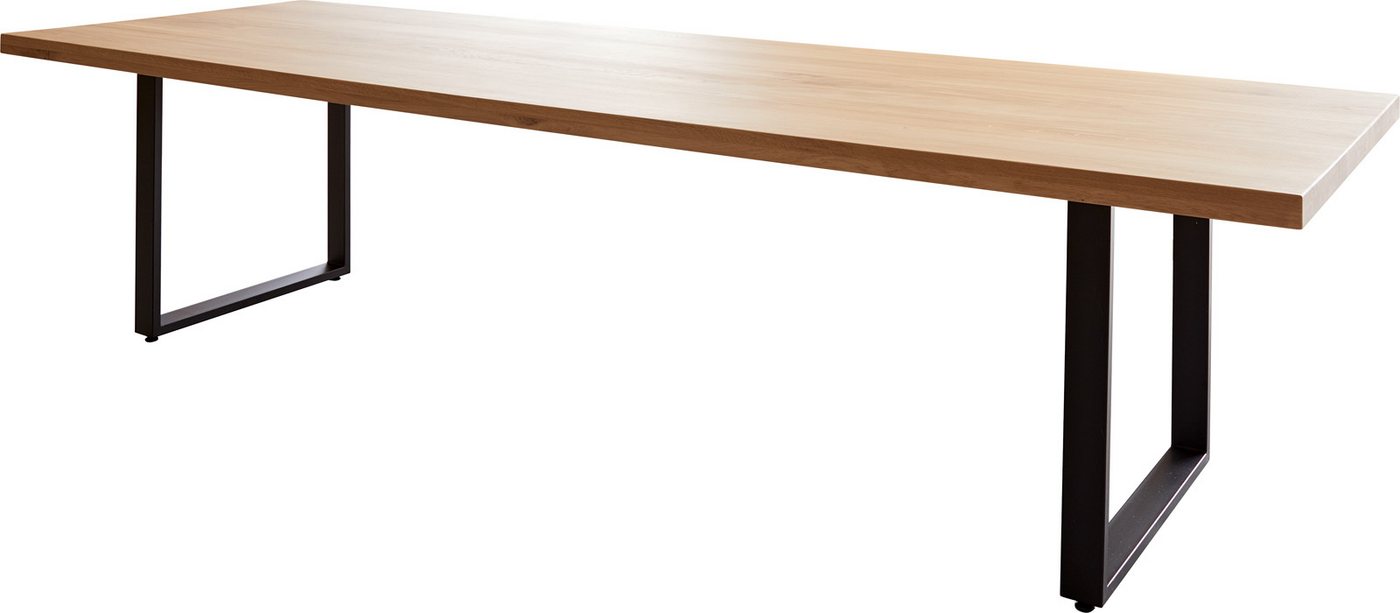 DELIFE Esstisch Edge, Eiche Natur 300x100 Kufe Schwarz Esstisch DELIFE Esstisch Edge, Eiche Natur 300x100 Kufe Schwarz Esstisch von DELIFE