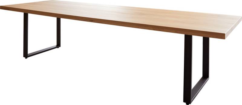 DELIFE Esstisch Edge, Eiche Natur 300x100 Kufe Schwarz Esstisch DELIFE Esstisch Edge, Eiche Natur 300x100 Kufe Schwarz Esstisch von DELIFE