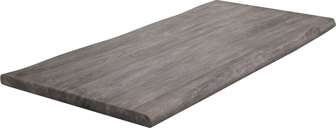 DELIFE Esstischplatte Edge, Akazie Platin 180x90cm XL Live-Edge von DELIFE