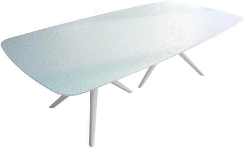 DELIFE Esszimmertisch Edge Boot Reliefglas Perlmutt 3D-Design 240x120 Estelar rund Metall Weiß DELIFE Esszimmertisch Edge Boot Reliefglas Perlmutt 3D-Design 240x120 Estelar rund Metall Weiß von DELIFE