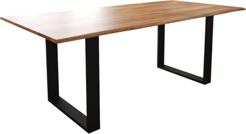 DELIFE Esszimmertisch Edge S Akazie Natur 200x100 Kufe Schwarz Live-Edge DELIFE Esszimmertisch Edge S Akazie Natur 200x100 Kufe Schwarz Live-Edge von DELIFE