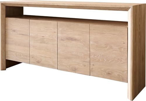 DELIFE Kommode Assuan Eiche Gekalkt 175 cm 4 Türen 1 Fach Sideboard DELIFE Kommode Assuan Eiche Gekalkt 175 cm 4 Türen 1 Fach Sideboard von DELIFE