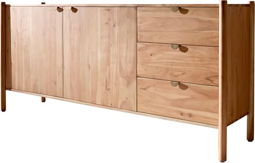 DELIFE Kommode Caius Akazie Aura 175 cm 2 Türen 3 Schubladen Sideboard DELIFE Kommode Caius Akazie Aura 175 cm 2 Türen 3 Schubladen Sideboard von DELIFE