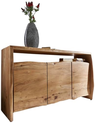 DELIFE Kommode Live-Edge Akazie Natur 145 cm 3 Türen 1 Fach Sideboard DELIFE Kommode Live-Edge Akazie Natur 145 cm 3 Türen 1 Fach Sideboard von DELIFE