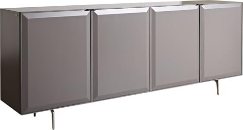 DELIFE Kommode Marellia 200 cm Grau 4 Türen Winkelfuß Edelstahl DELIFE Kommode Marellia 200 cm Grau 4 Türen Winkelfuß Edelstahl von DELIFE