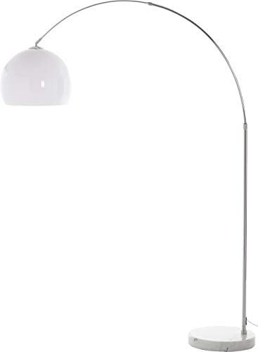 DELIFE Lampe Big-Deal Eco Lounge Weiss Marmor verstellbar Bogenleuchte von DELIFE