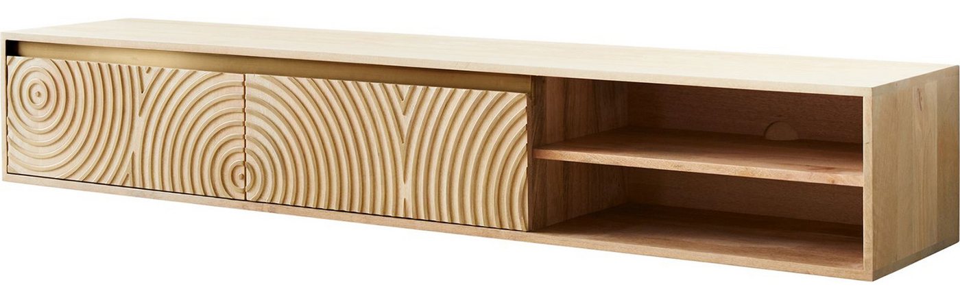 DELIFE Lowboard Budaya, Mango Natur 175 cm 2 Türen 2 Fächer schwebend Lowboard DELIFE Lowboard Budaya, Mango Natur 175 cm 2 Türen 2 Fächer schwebend Lowboard von DELIFE
