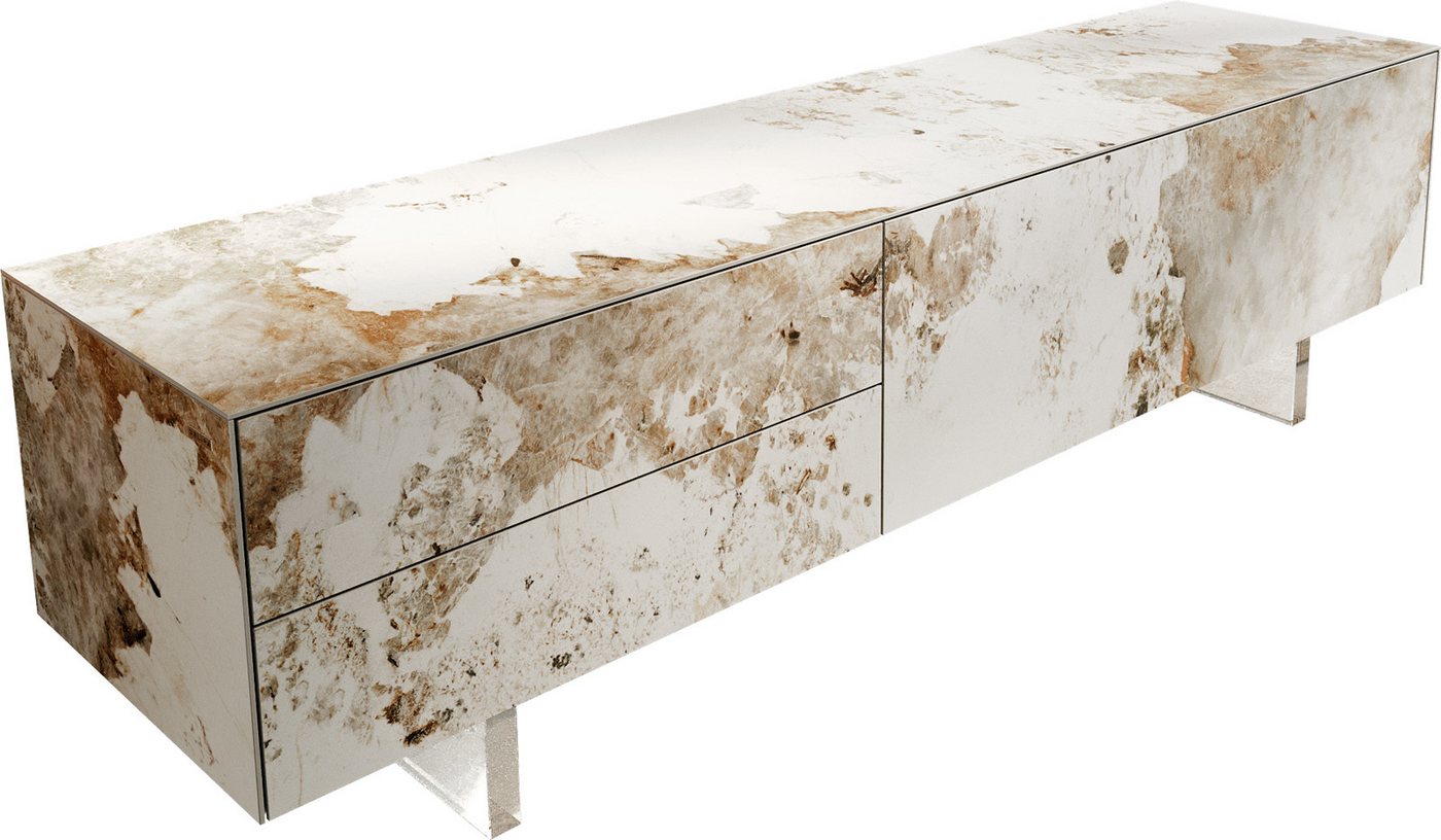 DELIFE Lowboard Cuor, Keramik Minas Melange Weiß-Beige 180 cm 1 Klappe 2 Schubfächer Fuß Sch DELIFE Lowboard Cuor, Keramik Minas Melange Weiß-Beige 180 cm 1 Klappe 2 Schubfächer Fuß Sch von DELIFE